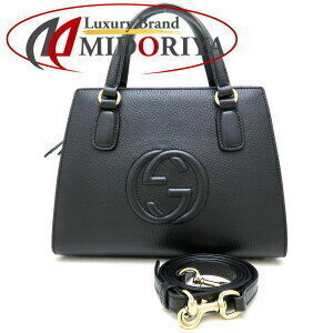 GUCCI Handbag Soho Leather Black